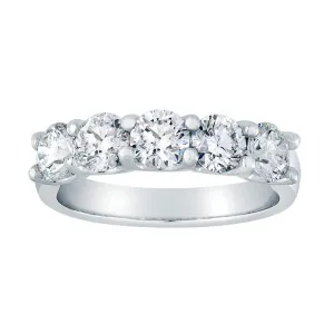 5-Stone Diamond "U" Band