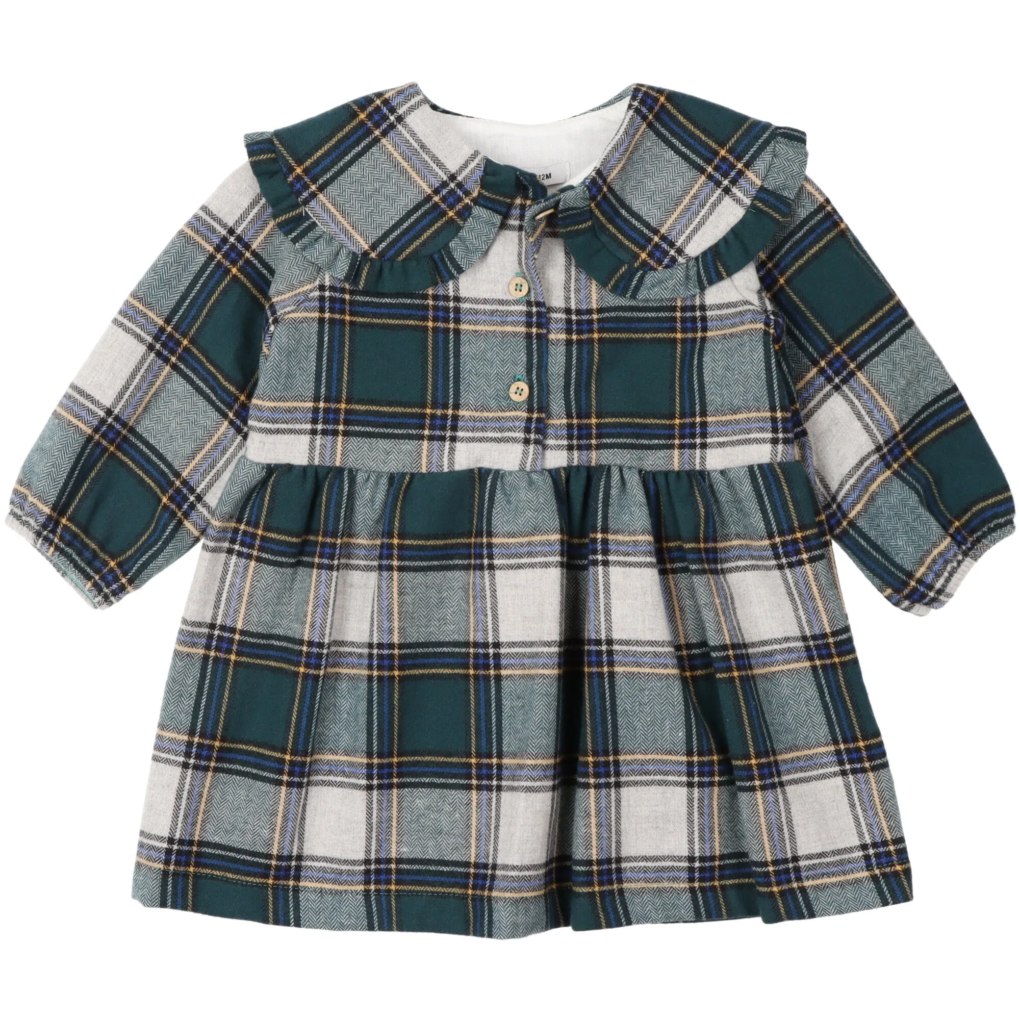 Abito in tartan verde
