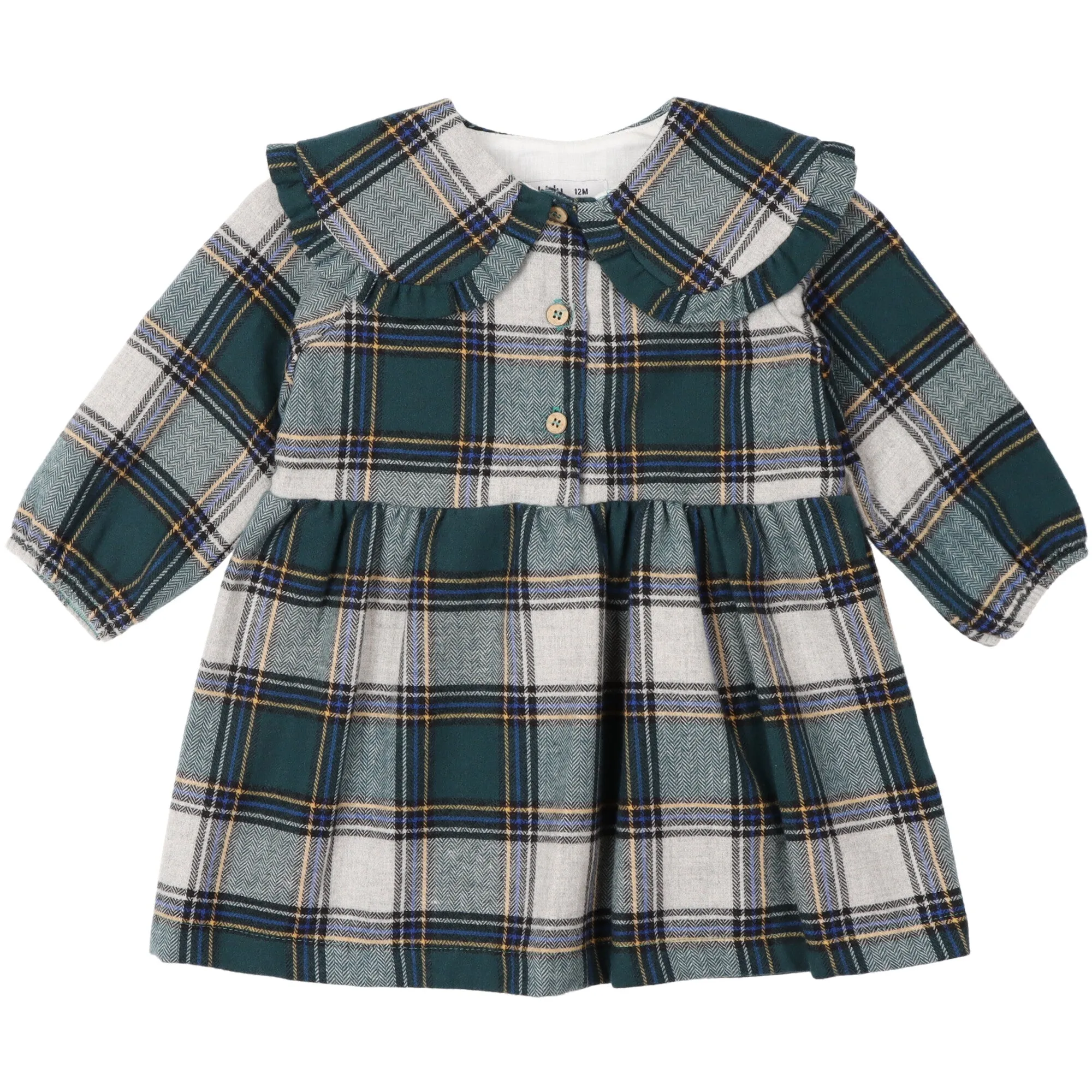 Abito in tartan verde