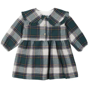 Abito in tartan verde