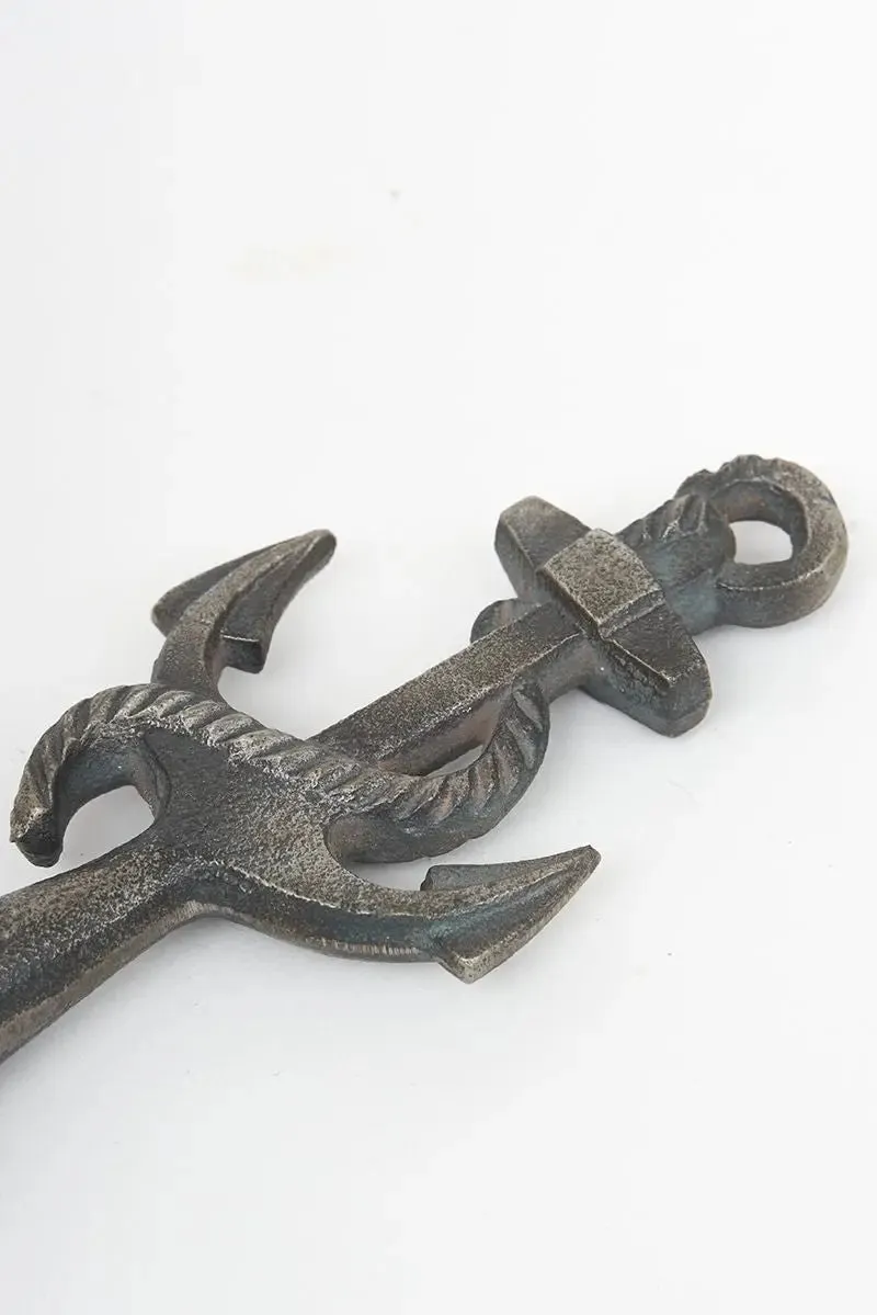 Abrebotellas con forma de ancla en metal