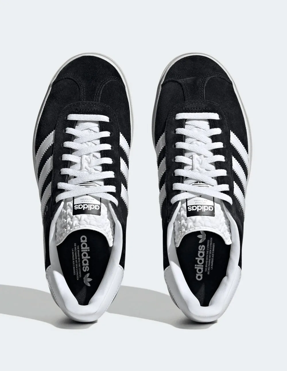 adidas Gazelle Bold Negras y Blancas Mujer