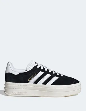adidas Gazelle Bold Negras y Blancas Mujer