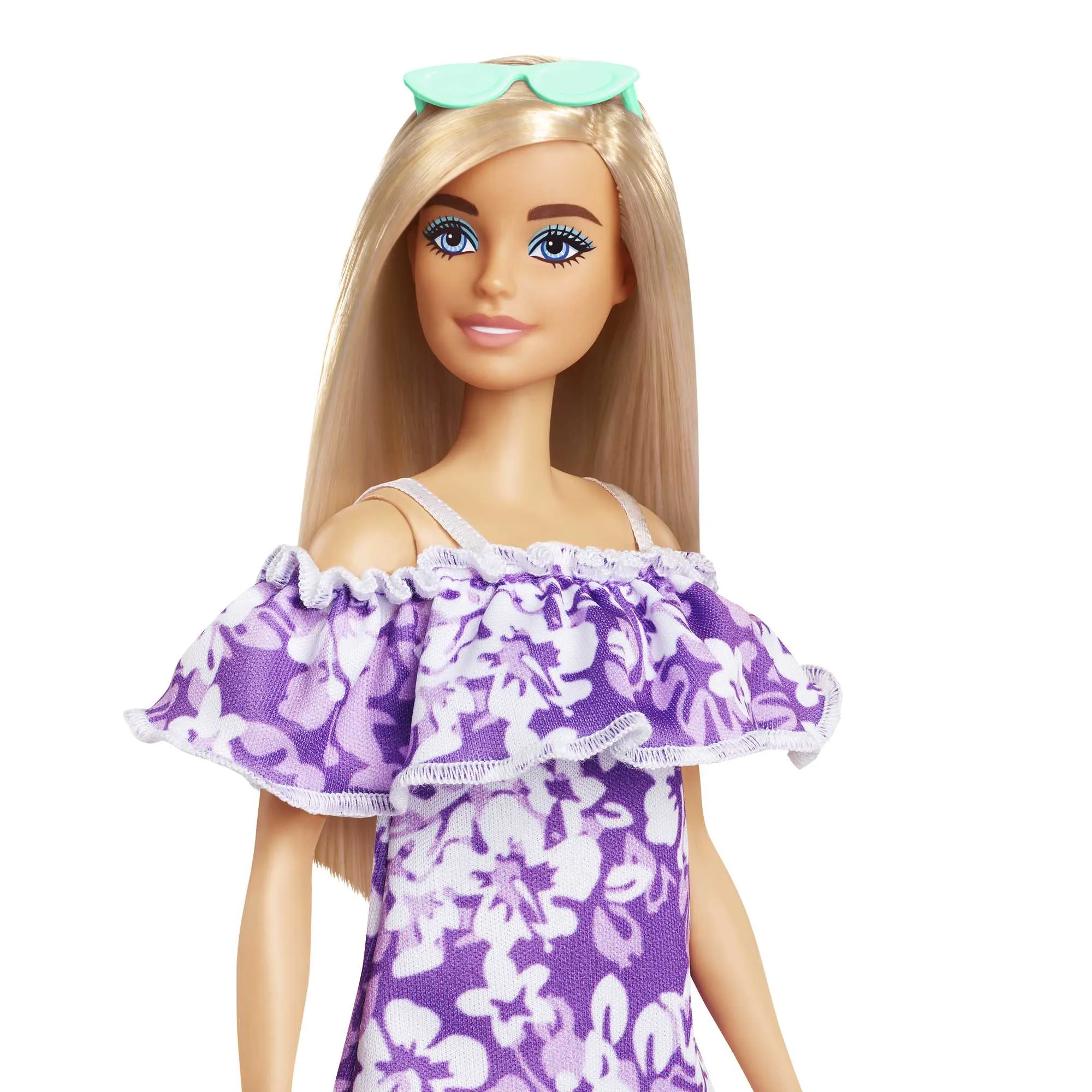 Barbie Fashion & Beauty Boneca Malibu Aniversário 50 Anos Vestido Flores