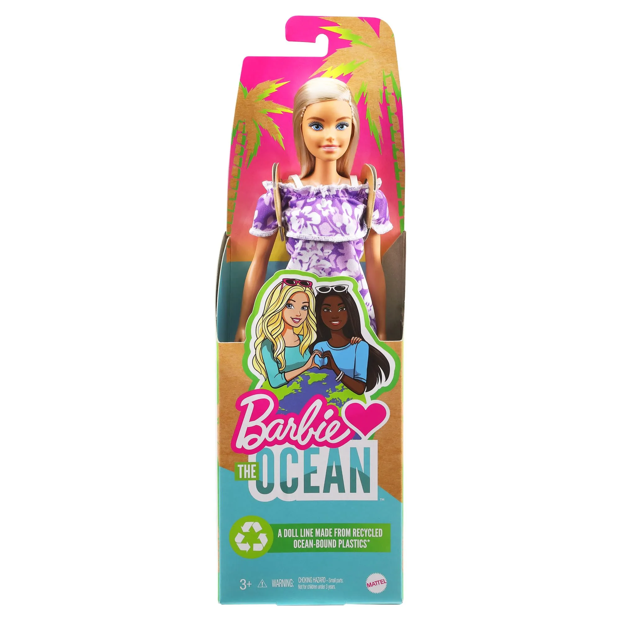 Barbie Fashion & Beauty Boneca Malibu Aniversário 50 Anos Vestido Flores