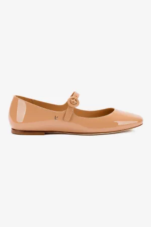 Blair Ballet Flat In Tan Leather