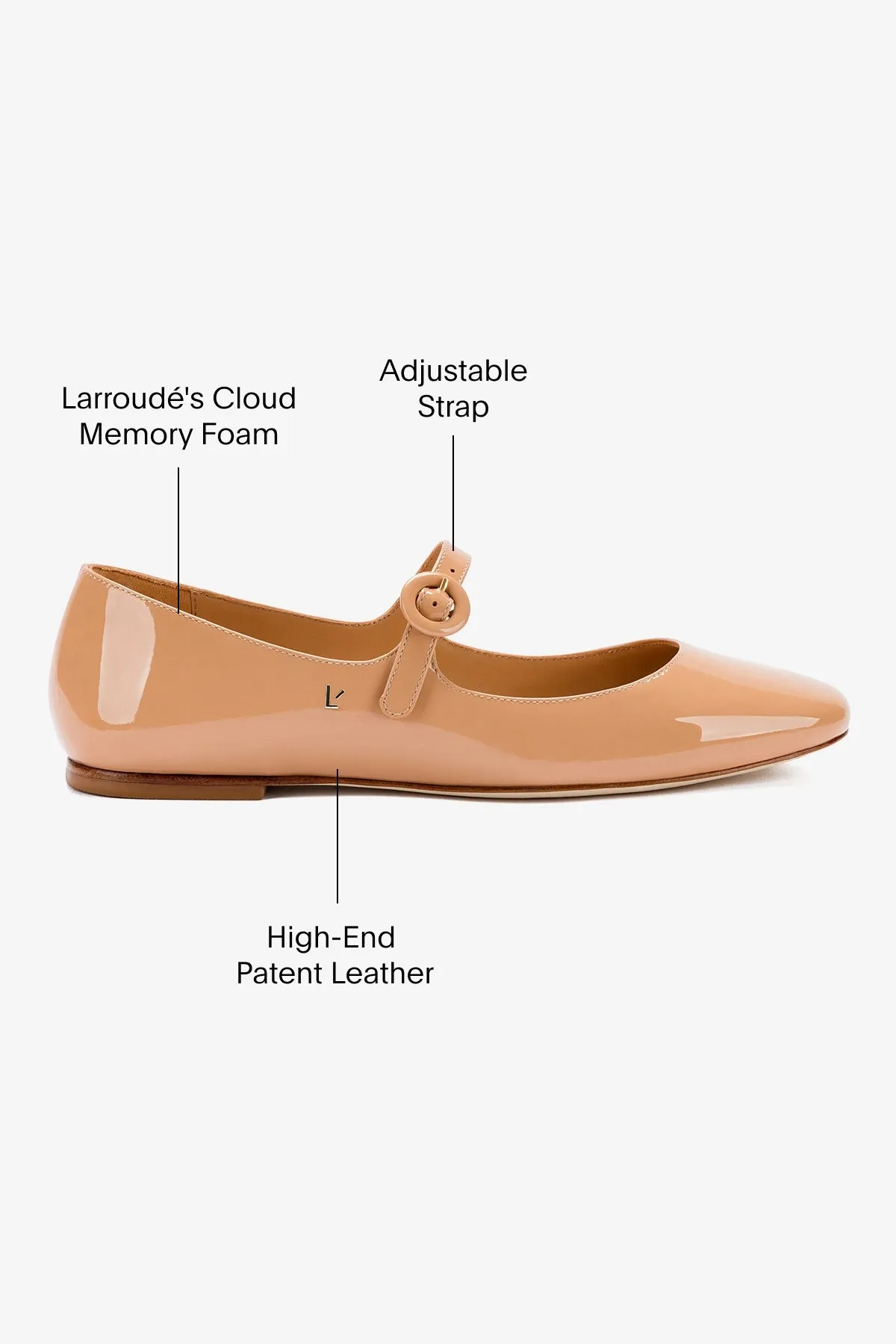 Blair Ballet Flat In Tan Leather