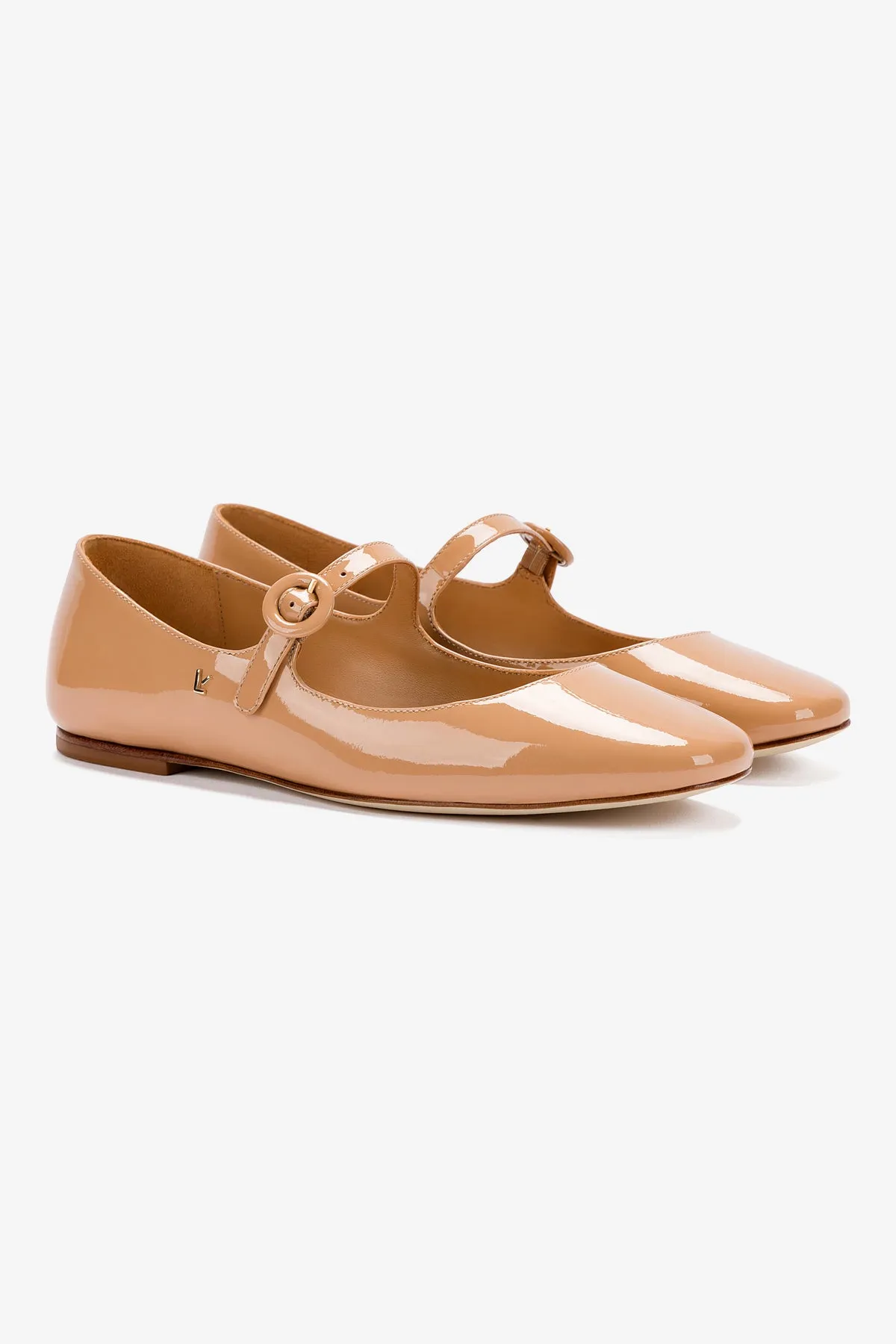 Blair Ballet Flat In Tan Leather