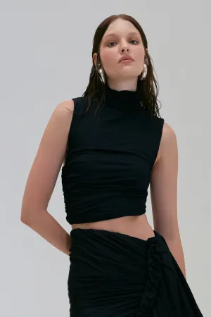 BLUSA GOLA ALTA MARINHO