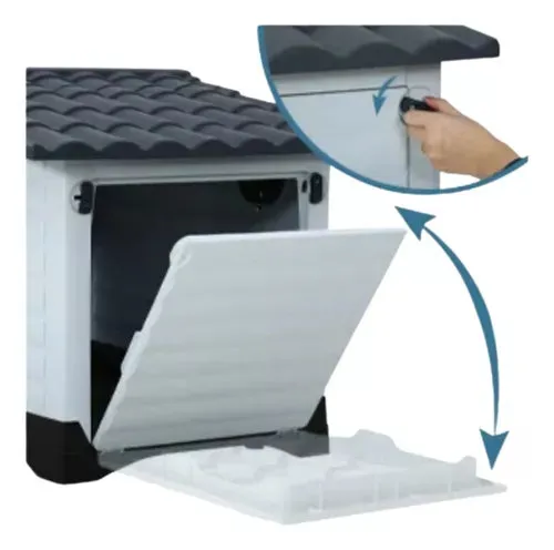 Casa Grande De Plástico Resistente S Para Perros