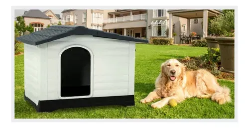 Casa Grande De Plástico Resistente S Para Perros