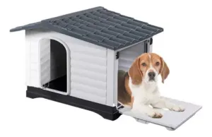 Casa Grande De Plástico Resistente S Para Perros