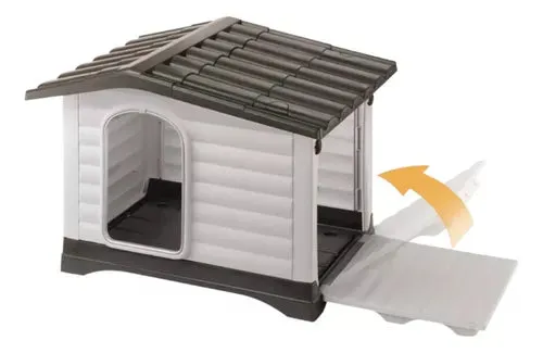 Casa Grande De Plástico Resistente S Para Perros
