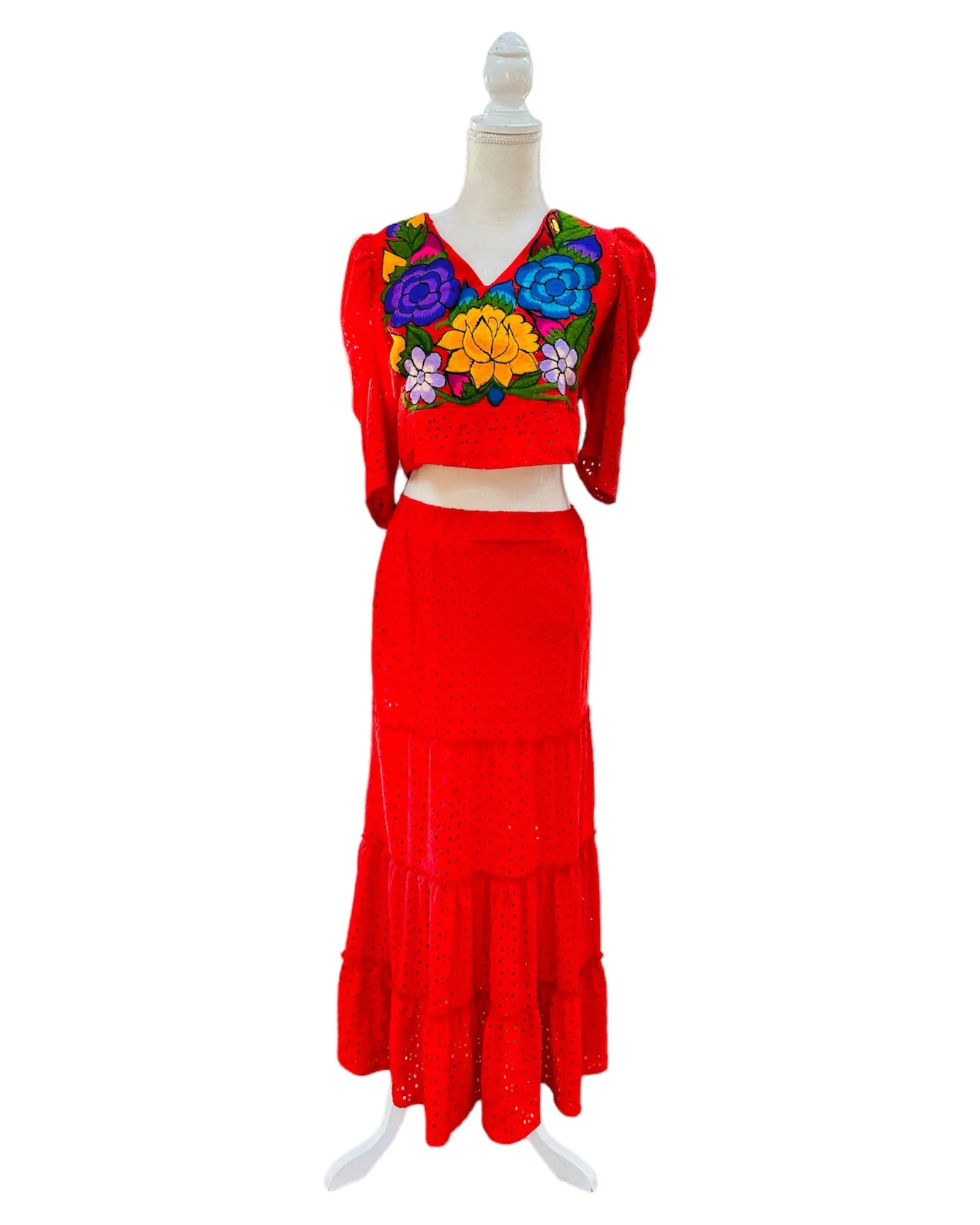 Catalina Embroidered Two Piece