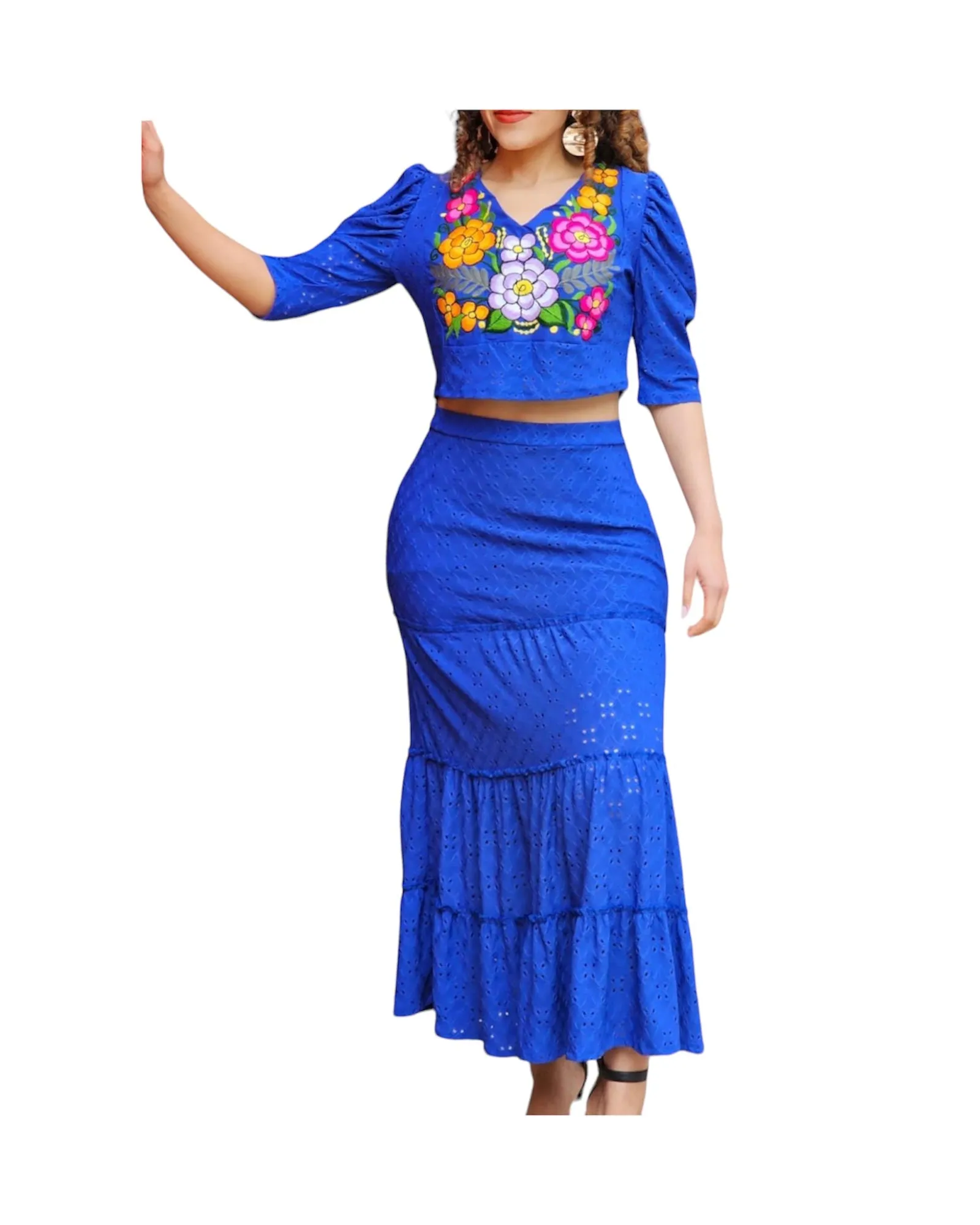 Catalina Embroidered Two Piece