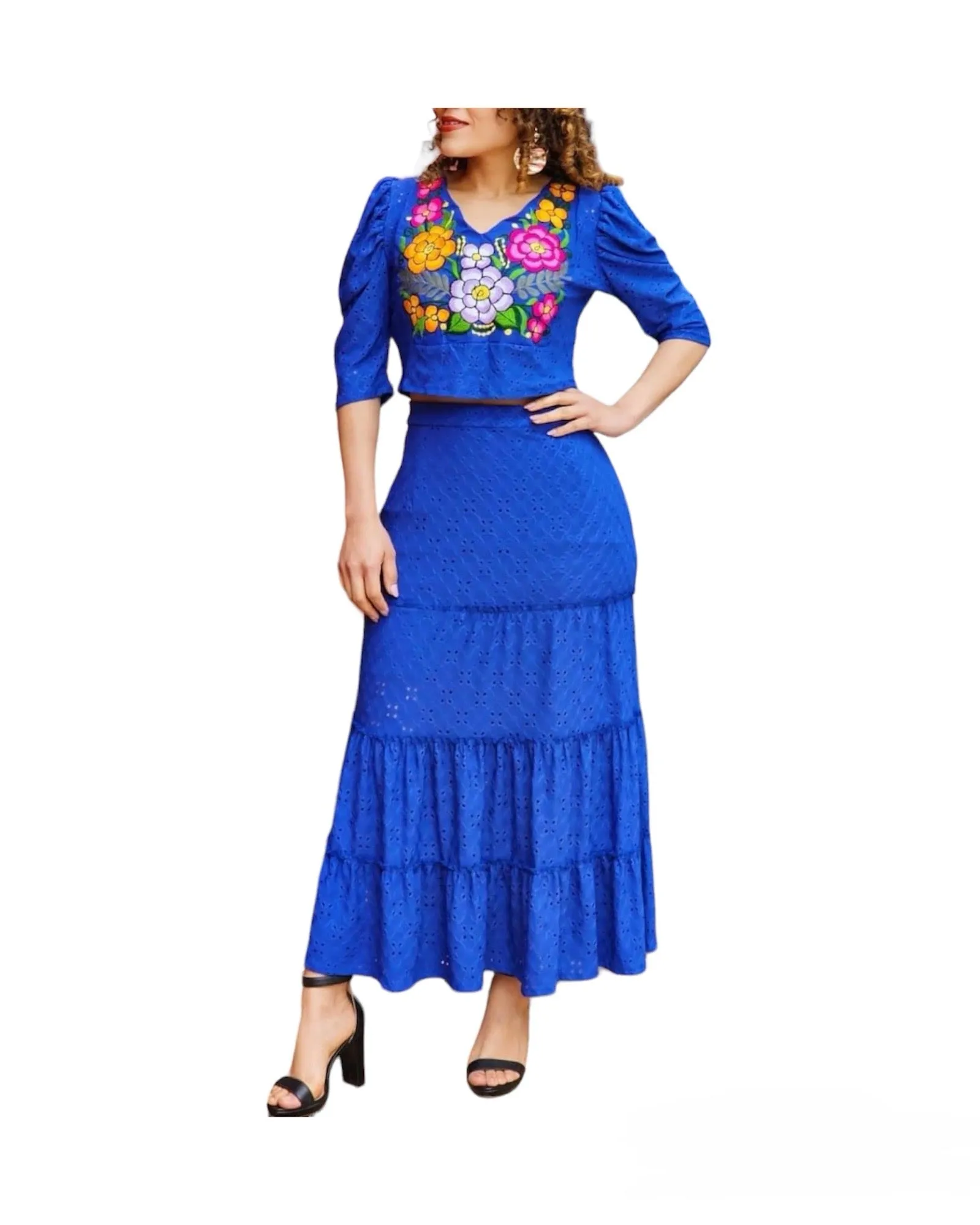Catalina Embroidered Two Piece