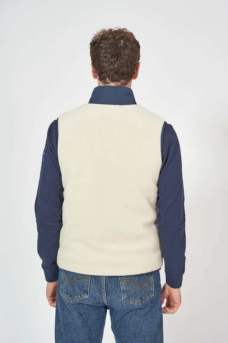 Chaleco polar/nylon reversible