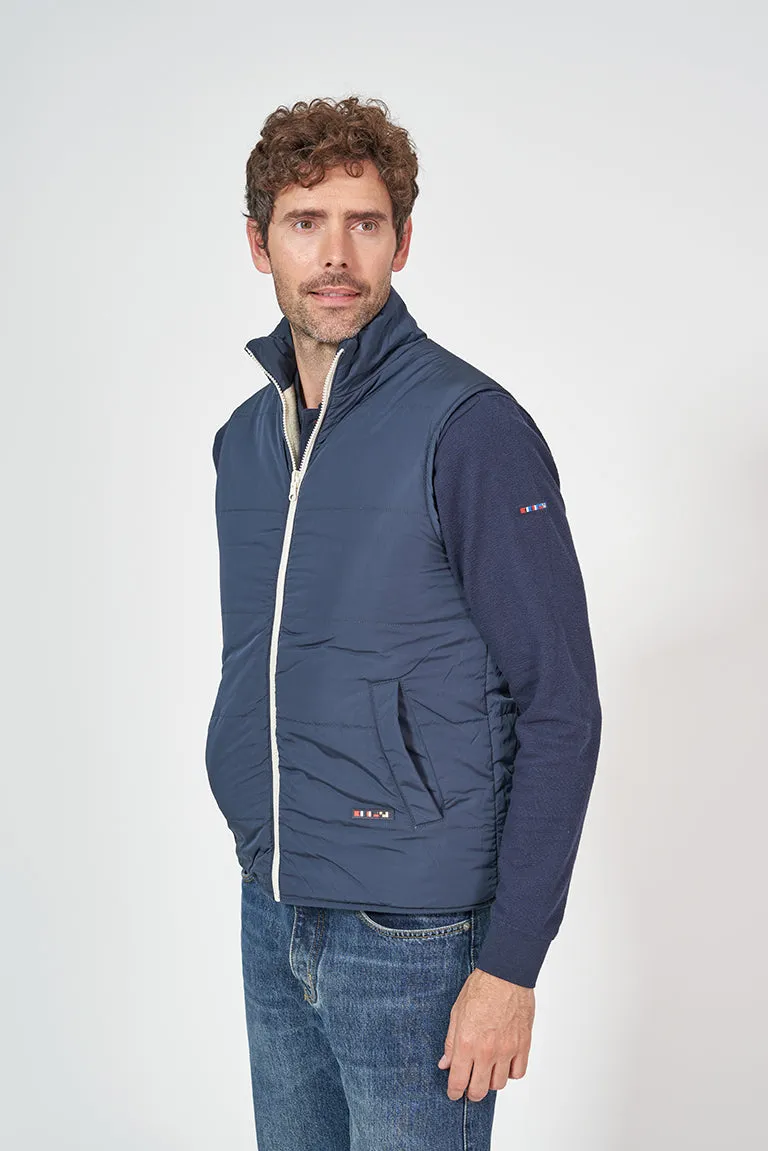 Chaleco polar/nylon reversible