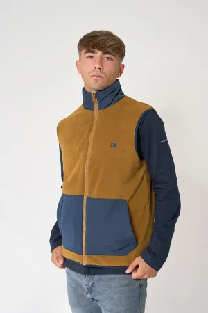 Chaleco polar/nylon reversible
