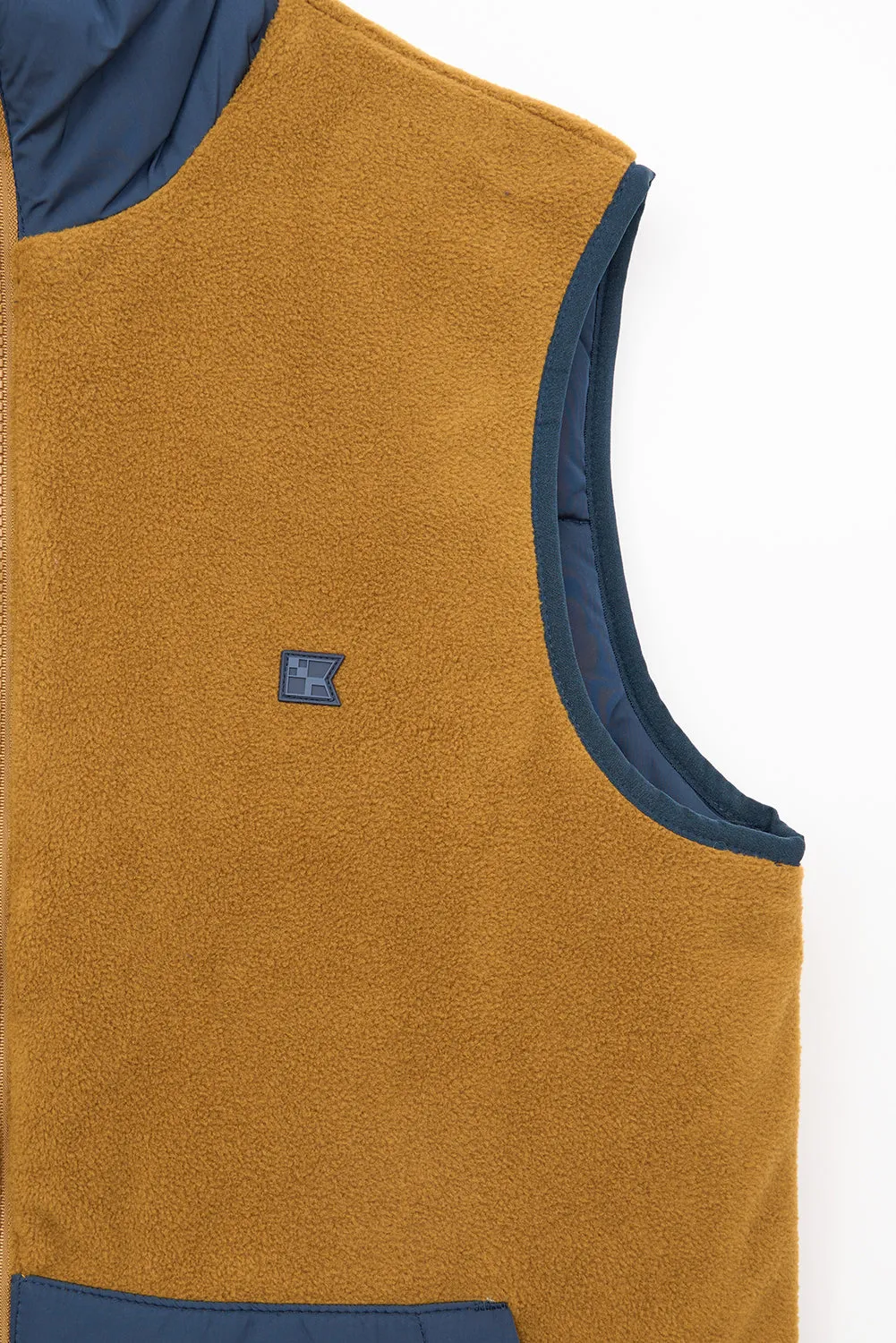 Chaleco polar/nylon reversible