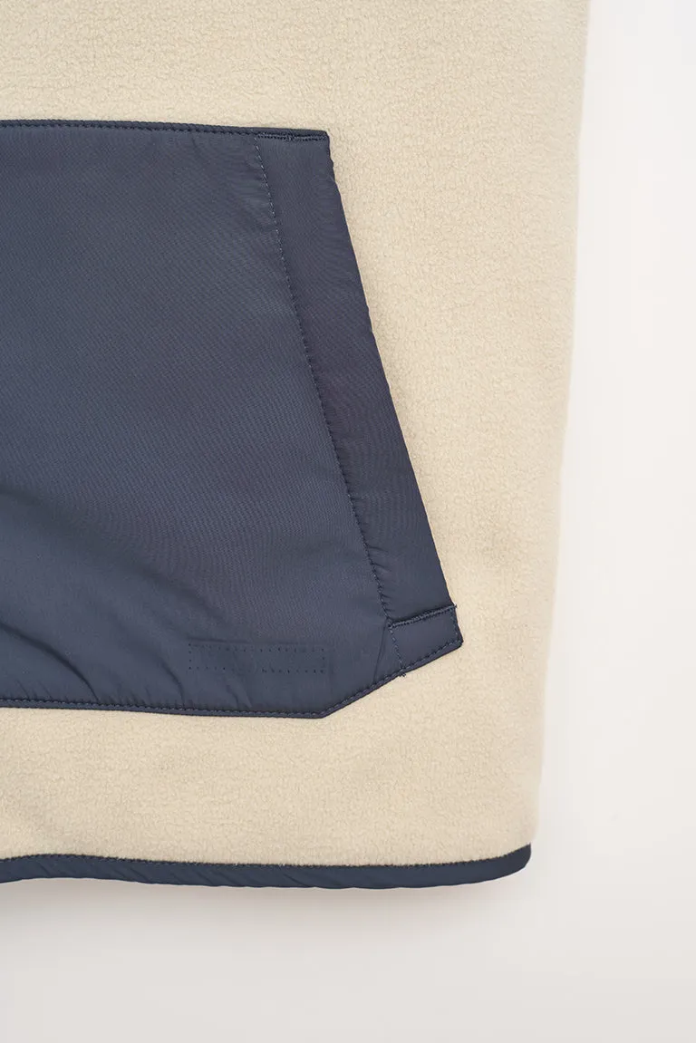 Chaleco polar/nylon reversible