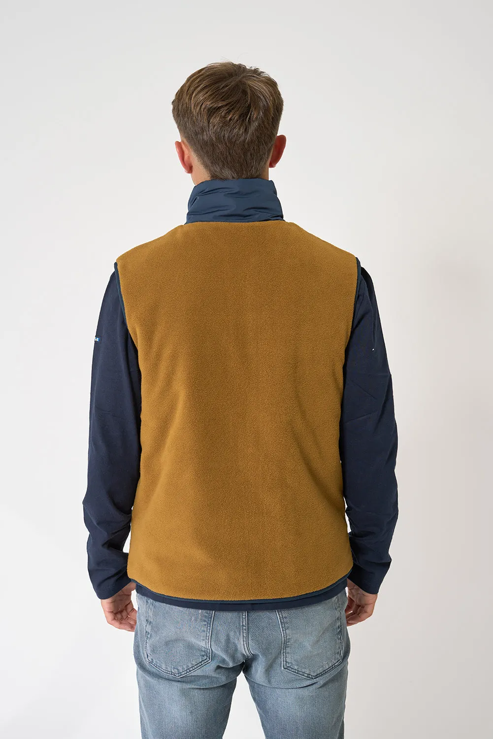 Chaleco polar/nylon reversible