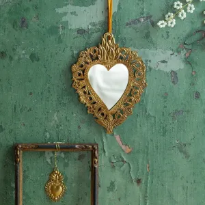 De Weldaad Sacred Heart Mirror Metal Ornament