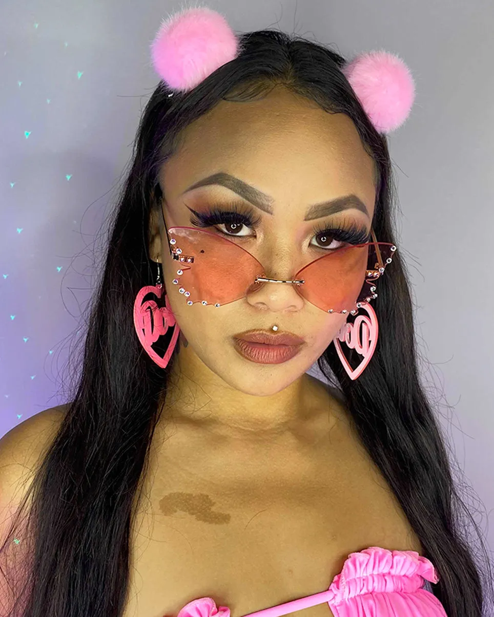 Diamond Butterflies Color Sunglasses