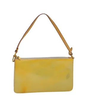 Gris Patent Leather Accessory Pouch - BC Rank