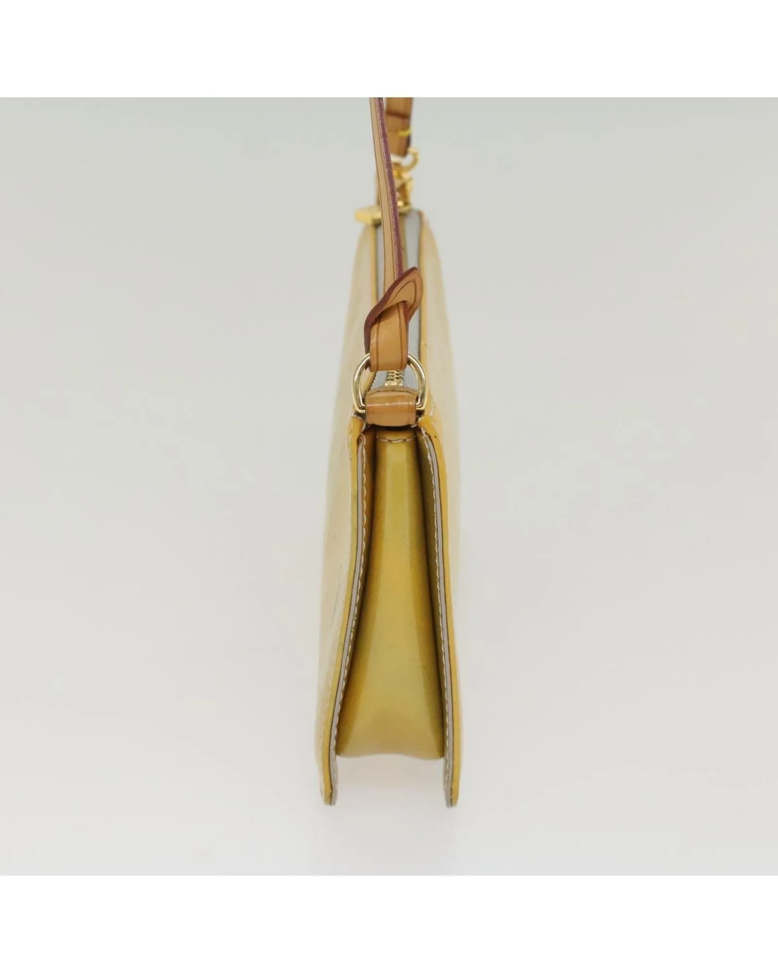 Gris Patent Leather Accessory Pouch - BC Rank