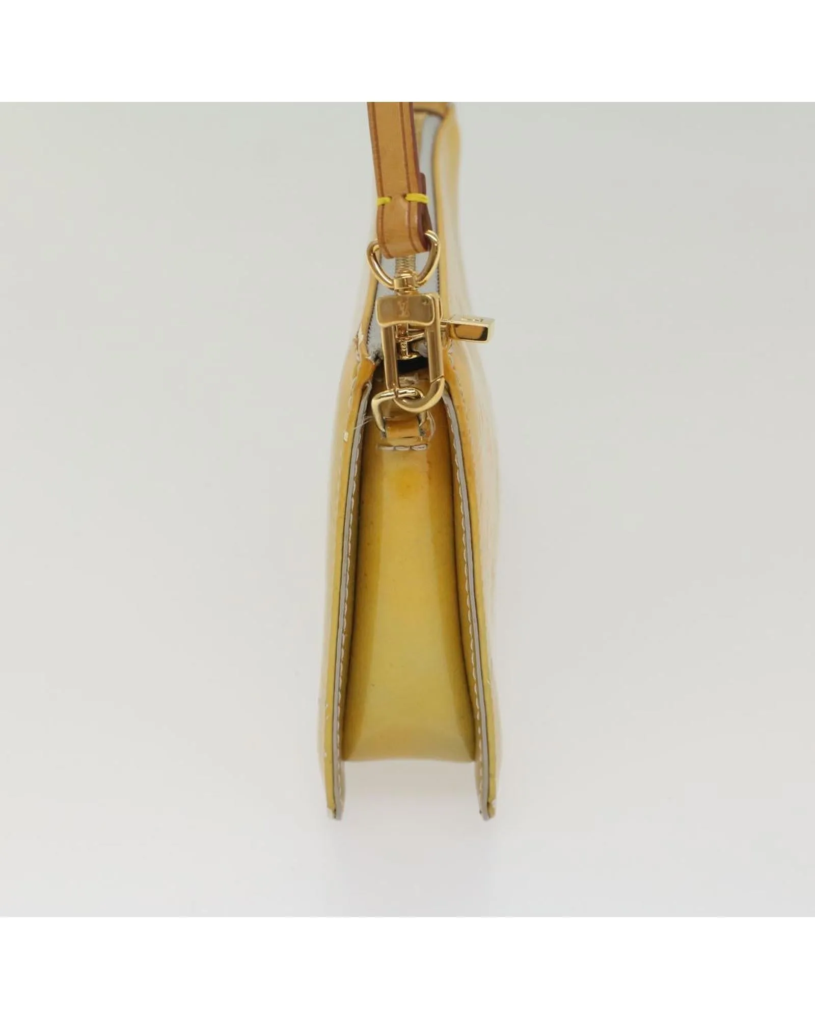 Gris Patent Leather Accessory Pouch - BC Rank