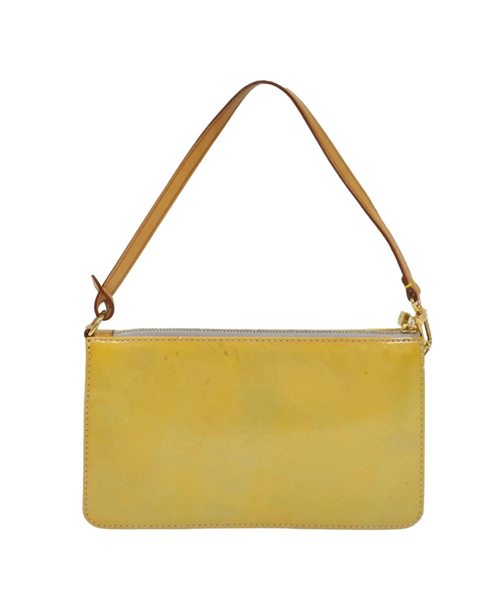 Gris Patent Leather Accessory Pouch - BC Rank
