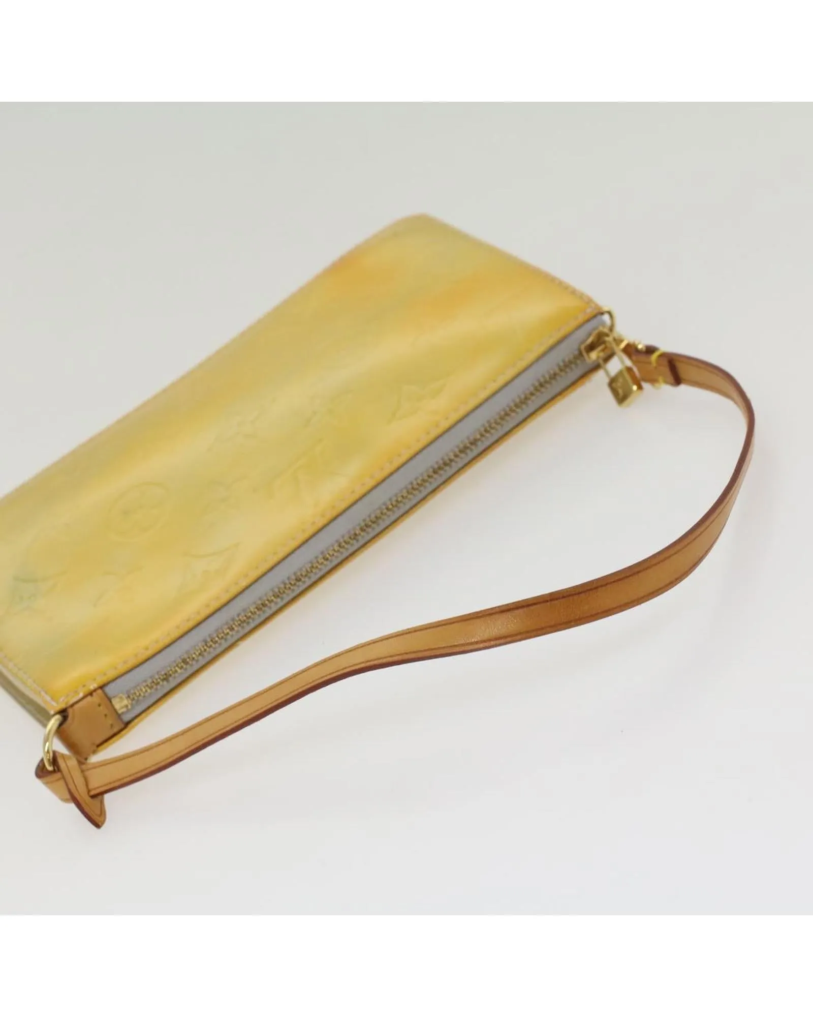 Gris Patent Leather Accessory Pouch - BC Rank