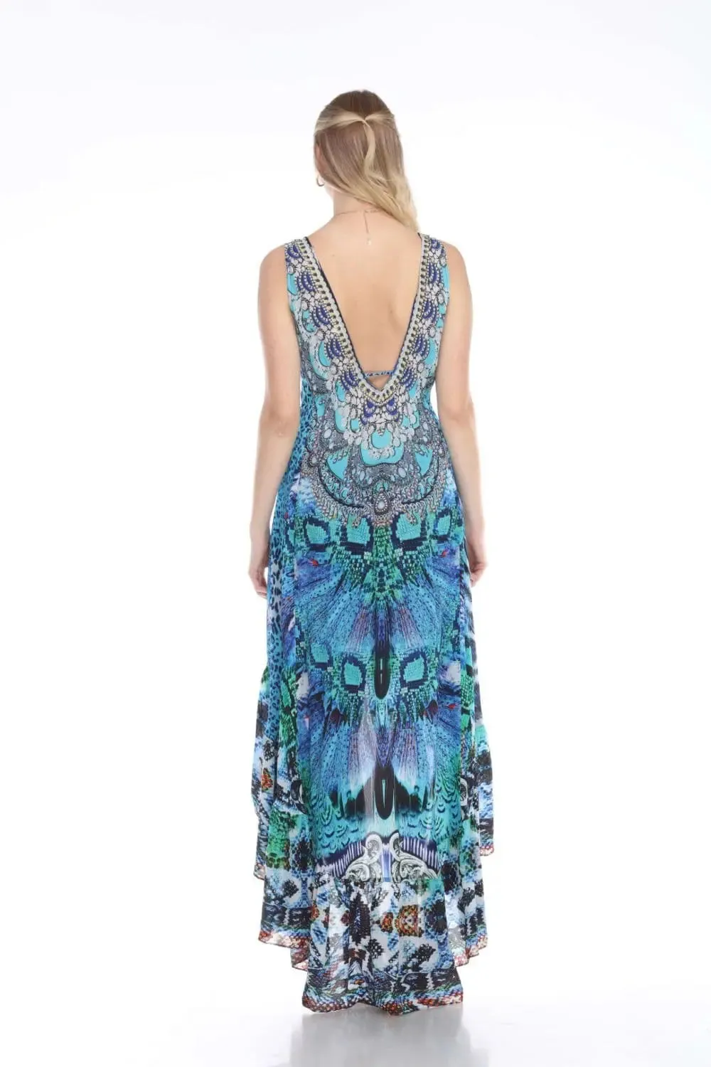 Hi Lo Dresses by La Moda | Premier Collection in Viscose Crepe Silk | Resort Wear