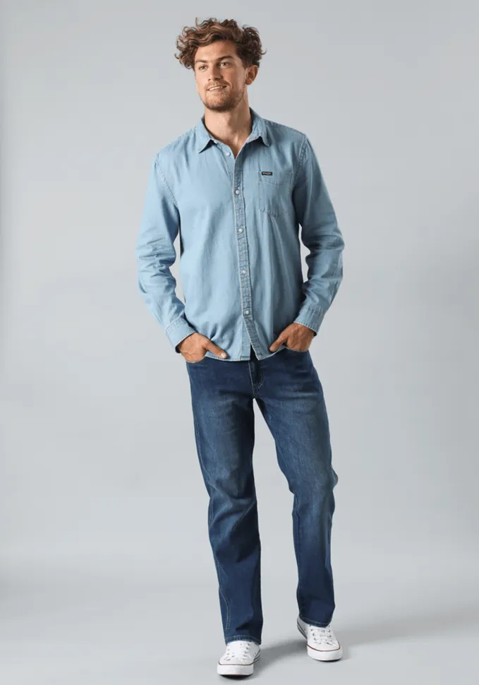 Jeans Hombre Texas Regular Thermolite Cover Blue