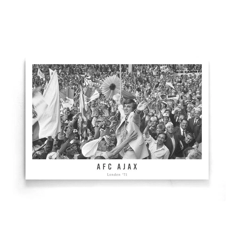 Krol tussen AFC Ajax supporters '71