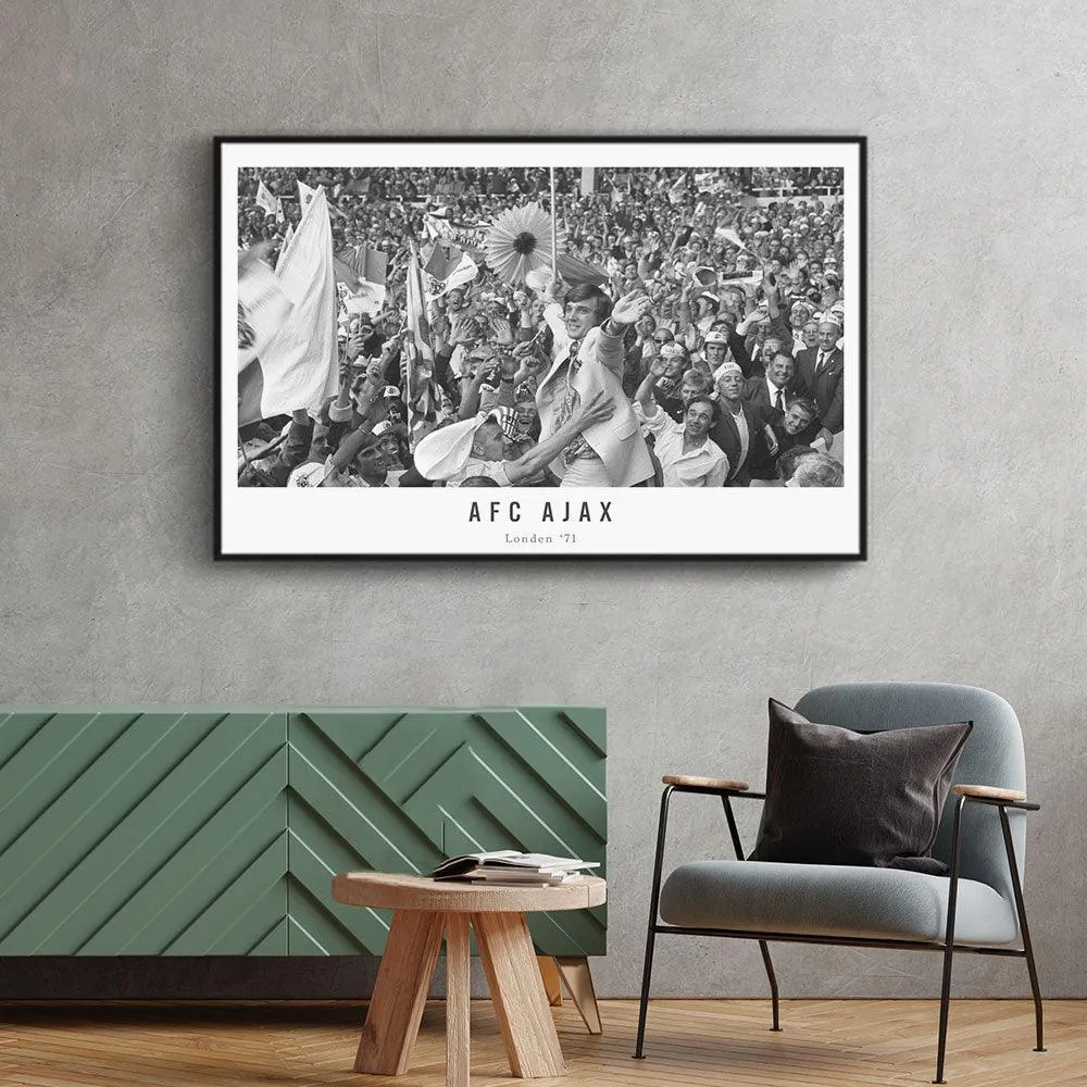 Krol tussen AFC Ajax supporters '71