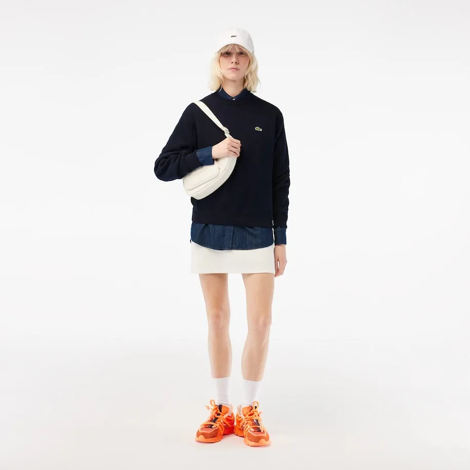 LACOSTE - Pullover da donna con collo rotondo in cotone biologico