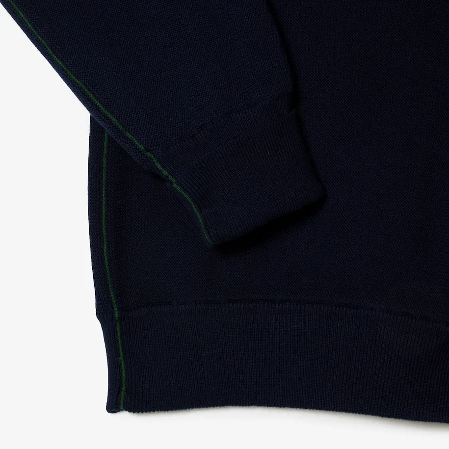 LACOSTE - Pullover da donna con collo rotondo in cotone biologico