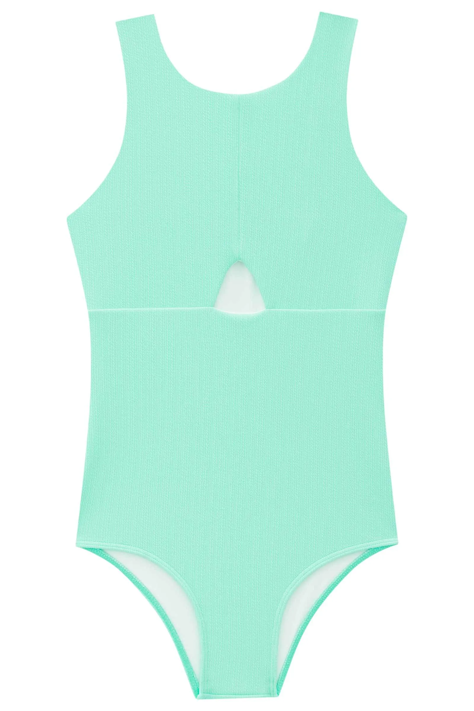 Maiô Cut Out em Malha Jacquard Marina UV Dry 50  74251 Vic&Vicky
