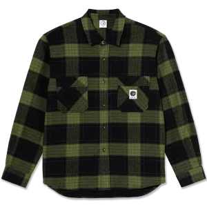 Mike Ls Shirt Flannel,khaki-olive,s