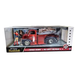 New Arrival Jada Toys Vehículo 1952 Chevy Coe Pickup Escala 1:24 Wonder Woman