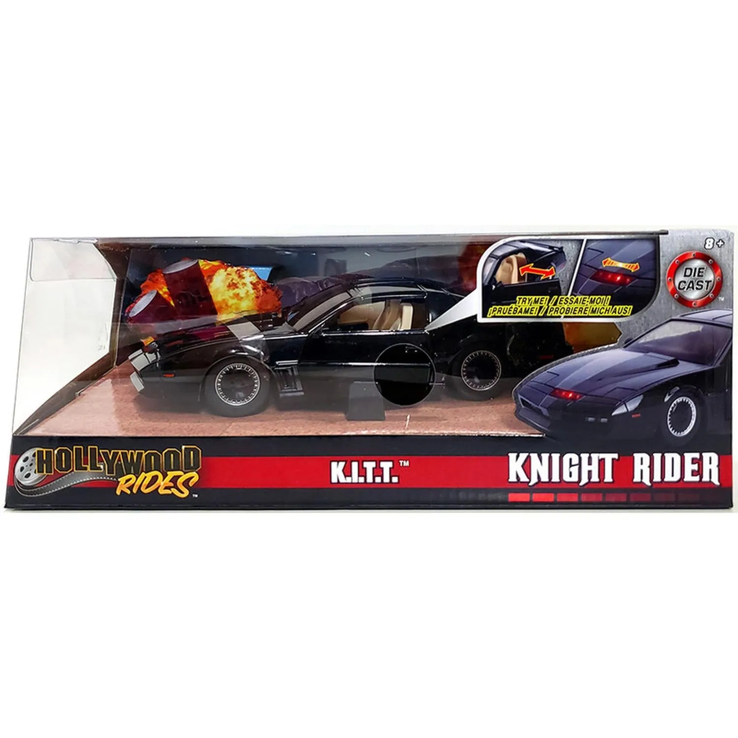 New Arrival Jada Toys Vehículo K.I.T.T. Escala 1:24 El Auto Increíble