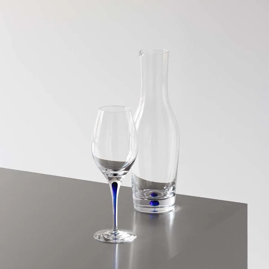 Orrefors Intermezzo Blue Balance Wine
