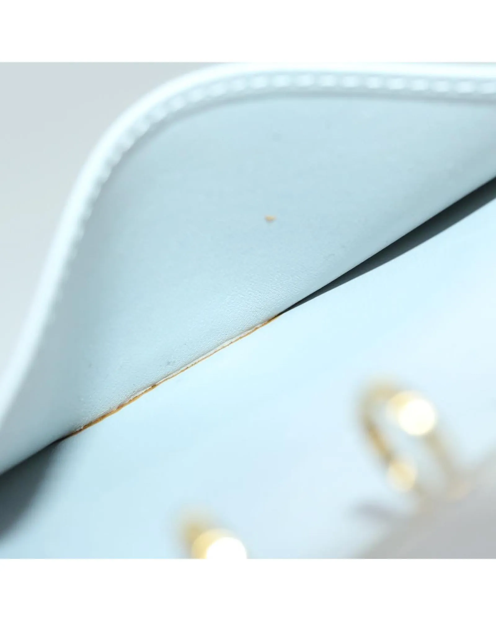 Patent Leather Day Planner Cover with Monogram Vernis Print - Gris