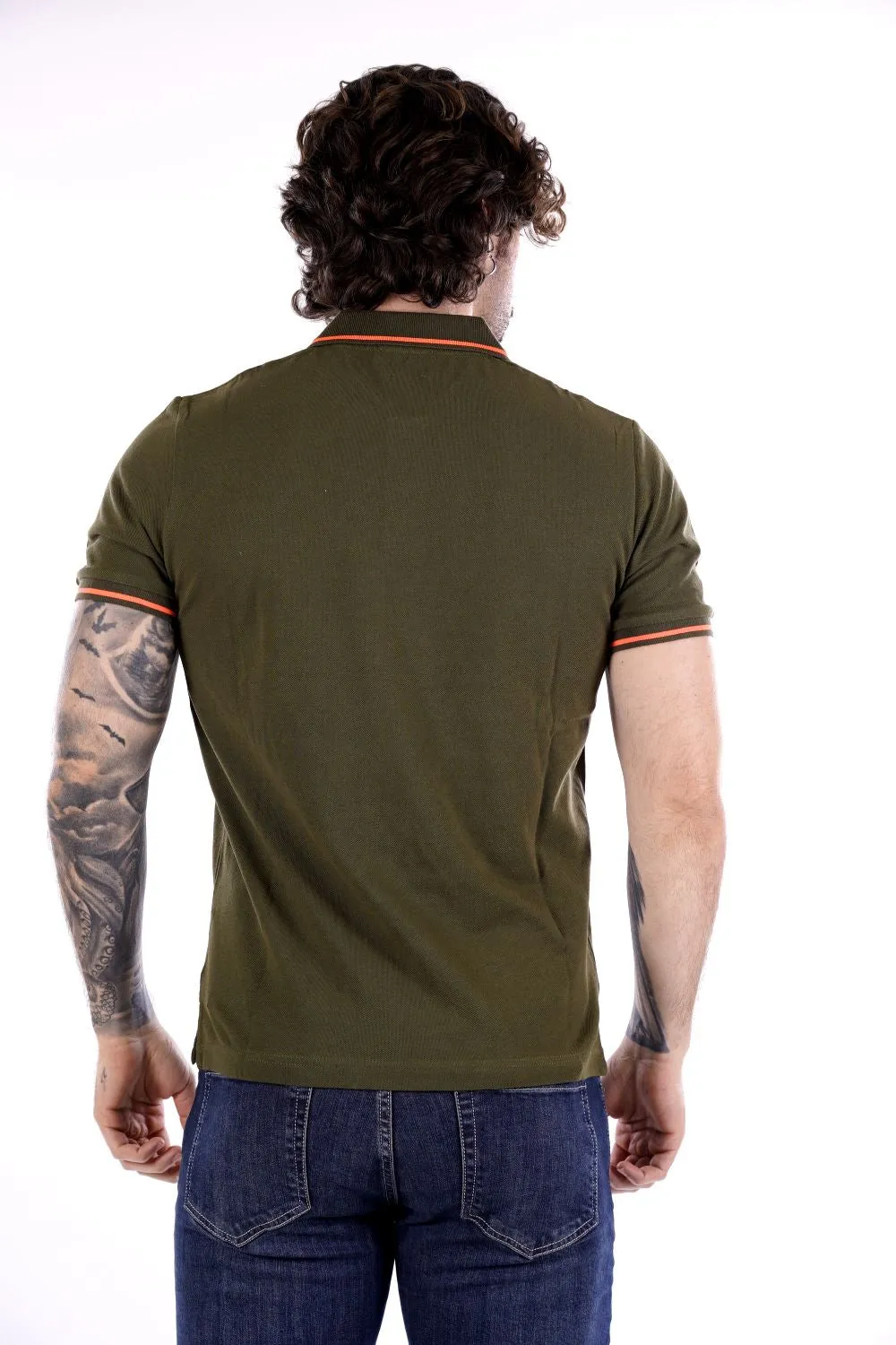 Polo MARK UP da Uomo - verde MK11003MILITARE