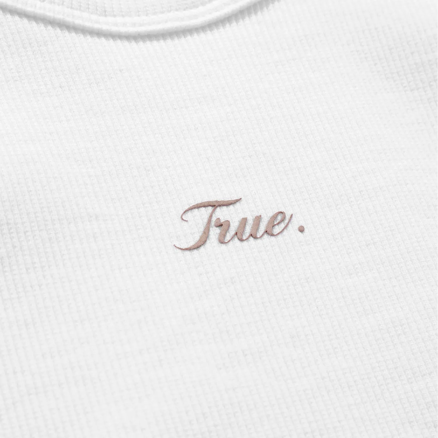 Signature Ribbed Tank Top - White