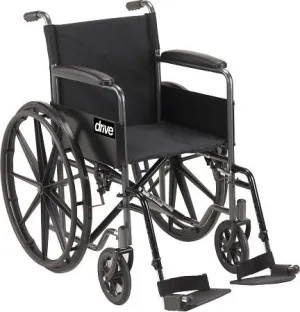 Silver Sport 1 Wheelchair with Full Arms and Swing away Removable Footrest
