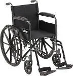 Silver Sport 1 Wheelchair with Full Arms and Swing away Removable Footrest