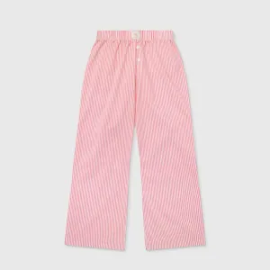 Striped Boxer Pants - Red